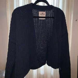 cropped knit sweater